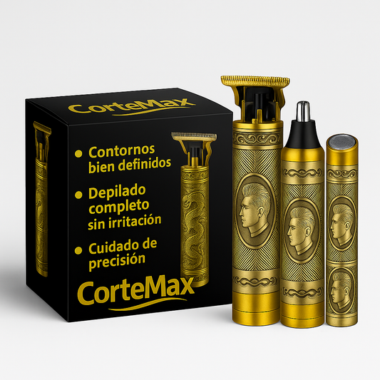 CorteMax Pro 3 en 1 – Barba, Nariz y Cabello